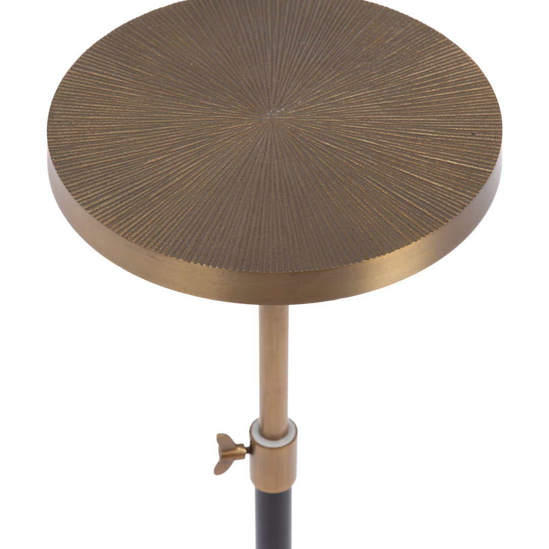 Engles Adjustable Embossed Metal Table and Plant Stand