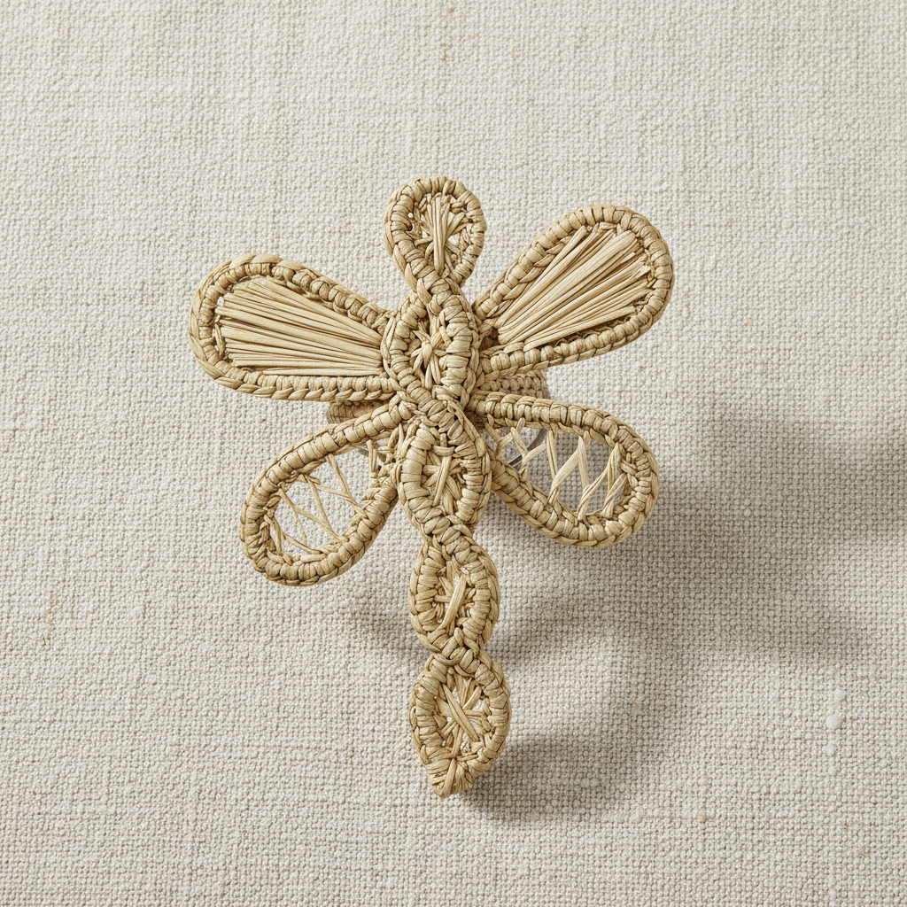 Dragonfly Handwoven Iraca Napkin Ring