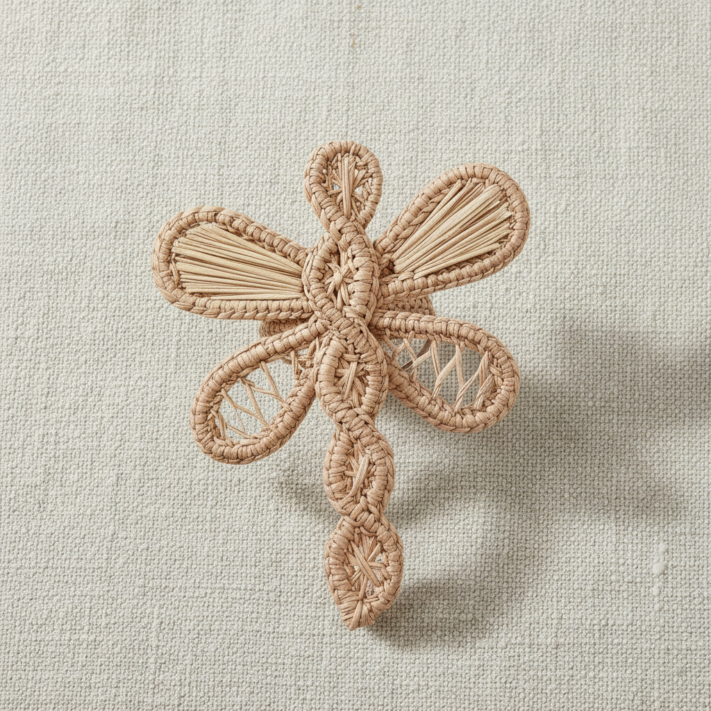 Dragonfly Handwoven Iraca Napkin Ring