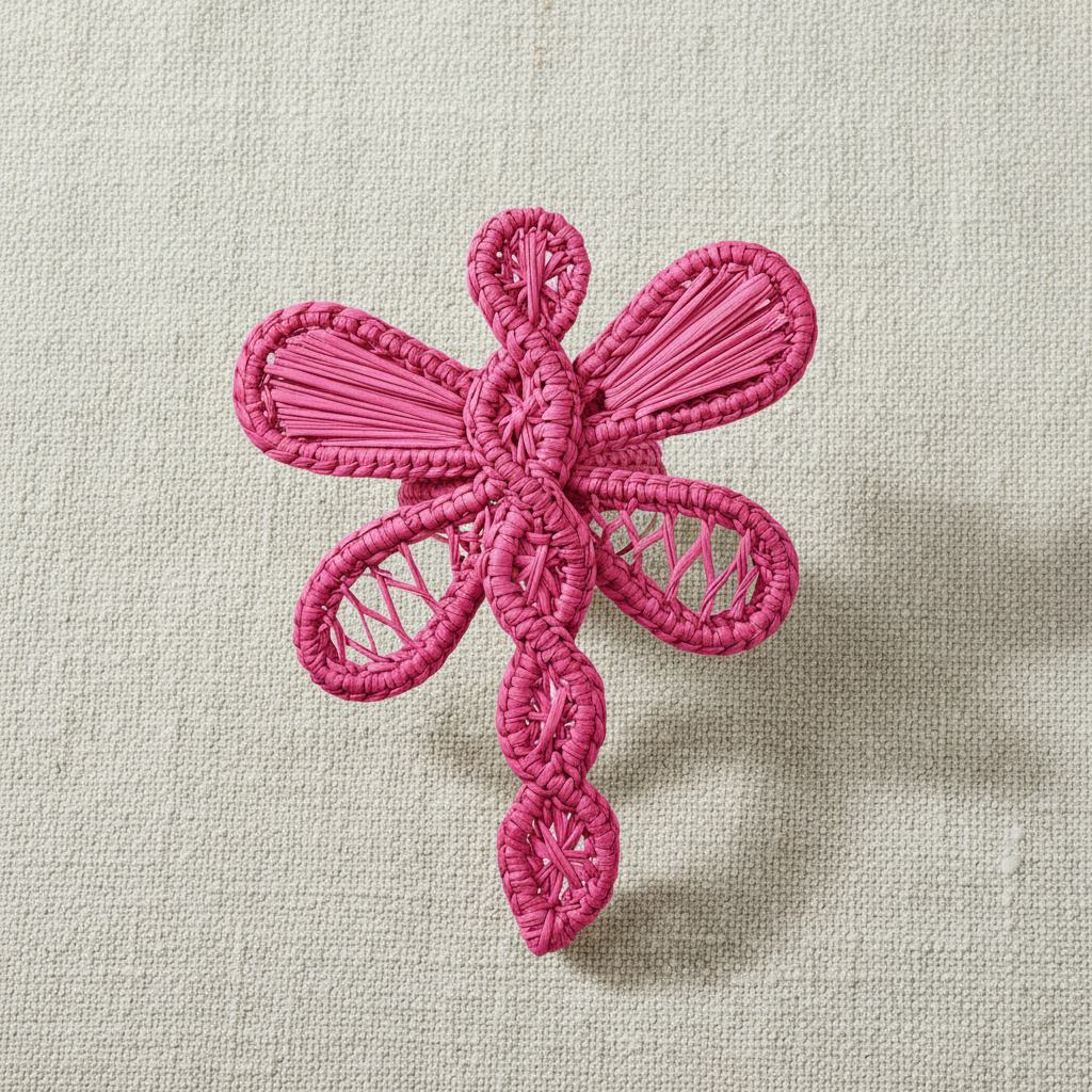 Dragonfly Handwoven Iraca Napkin Ring