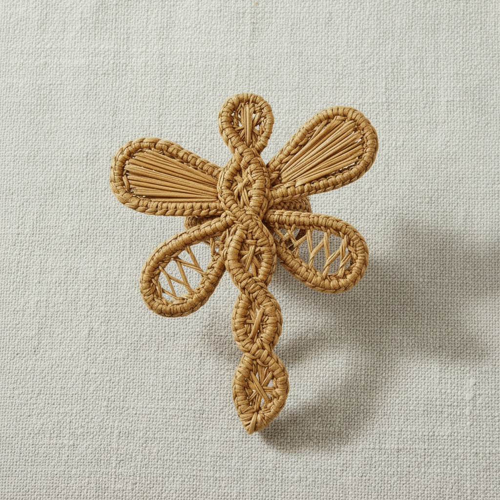 Dragonfly Handwoven Iraca Napkin Ring