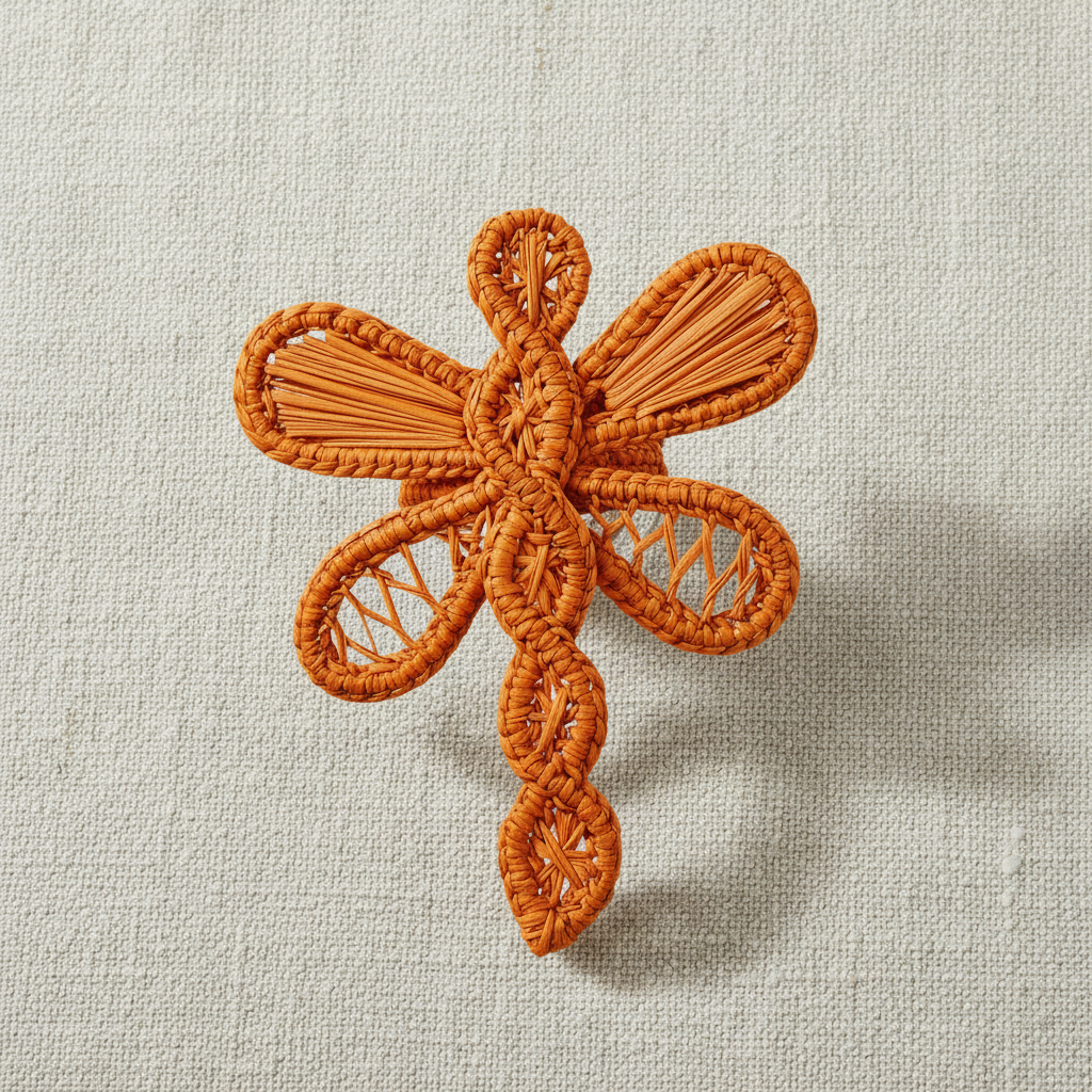 Dragonfly Handwoven Iraca Napkin Ring