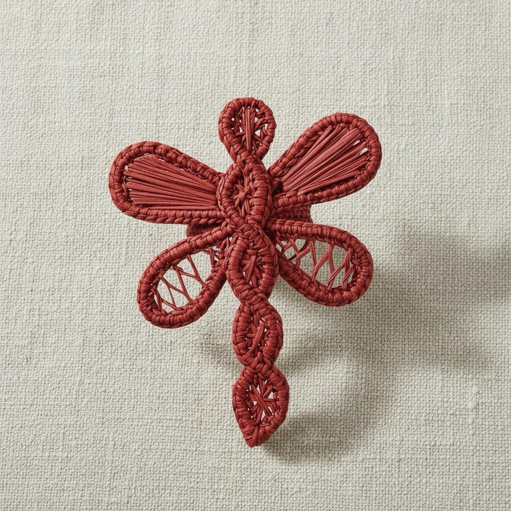 Dragonfly Handwoven Iraca Napkin Ring