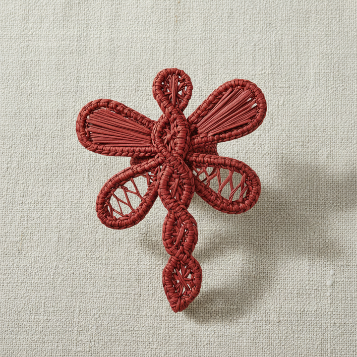 Dragonfly Handwoven Iraca Napkin Ring