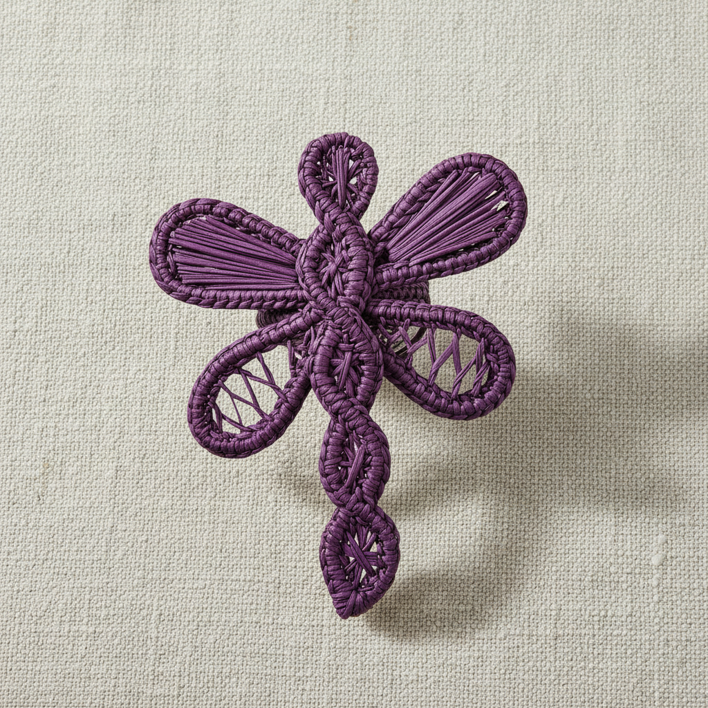 Dragonfly Handwoven Iraca Napkin Ring