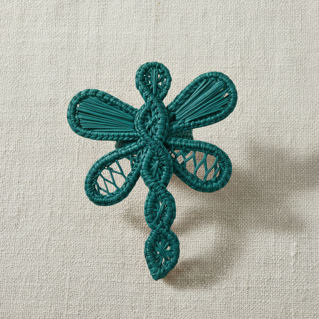 Dragonfly Handwoven Iraca Napkin Ring