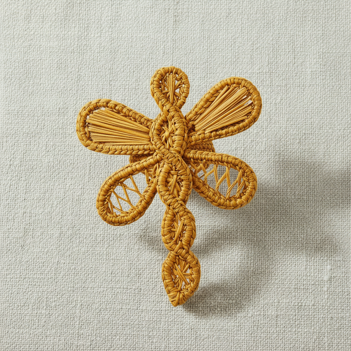 Dragonfly Handwoven Iraca Napkin Ring