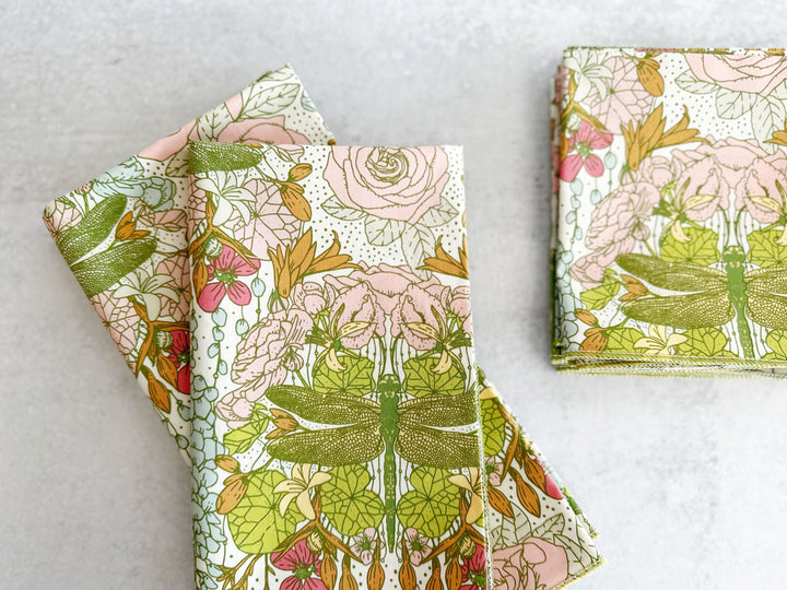 Dragonfly Cotton  Napkins (Set of 4)