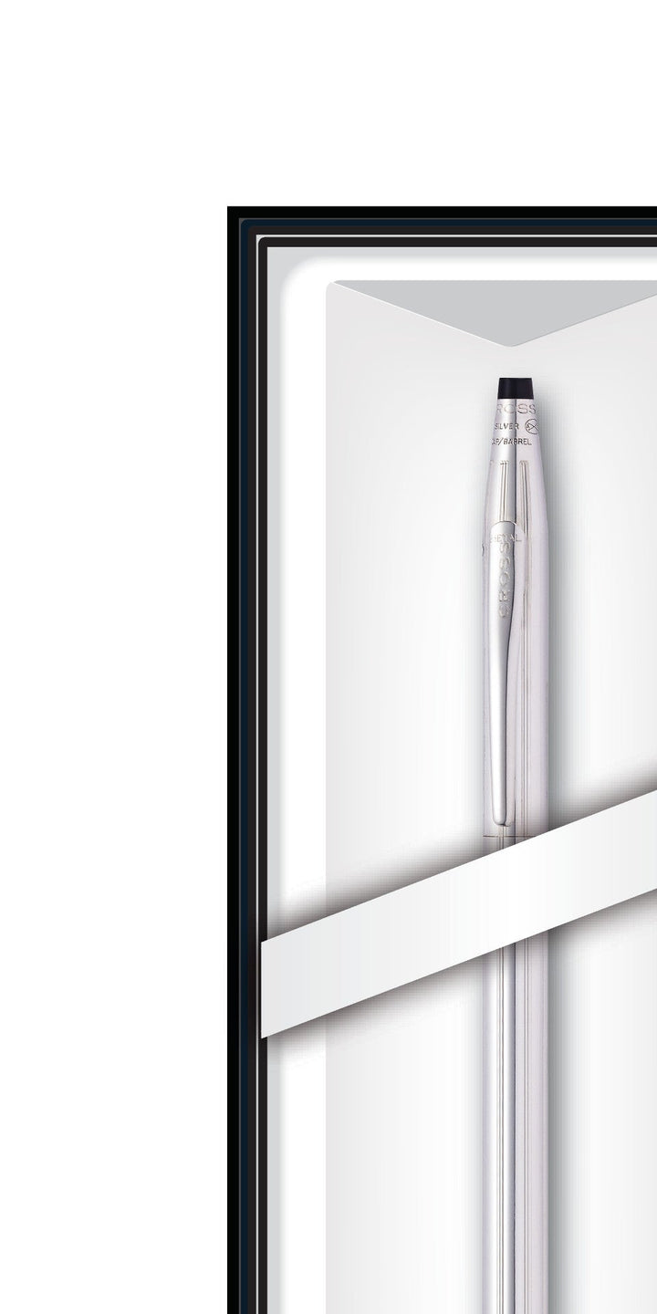 Classic Century® Lustrous Chrome Ballpoint with Classic Black Journal Gift Set