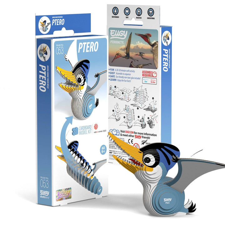 EUGY Ptero 3D puzzle set with ptero model and packaging
