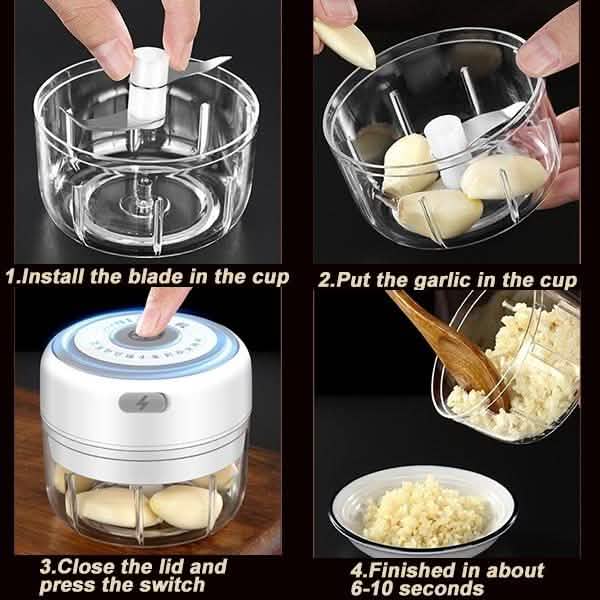 Electric Garlic Mini Crusher — 100ml / 200ml