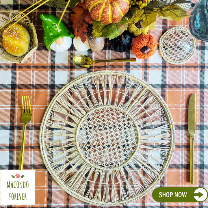 Radiant Handwoven Iraca Placemat