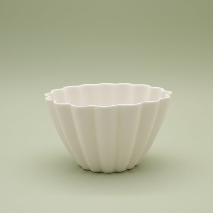 Elysian Fluted Porcelain Candle Holder