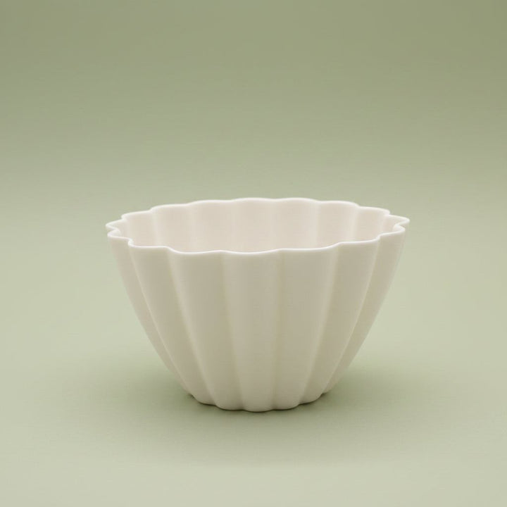 Elysian Fluted Porcelain Candle Holder — Candle, [material], Ember Collective