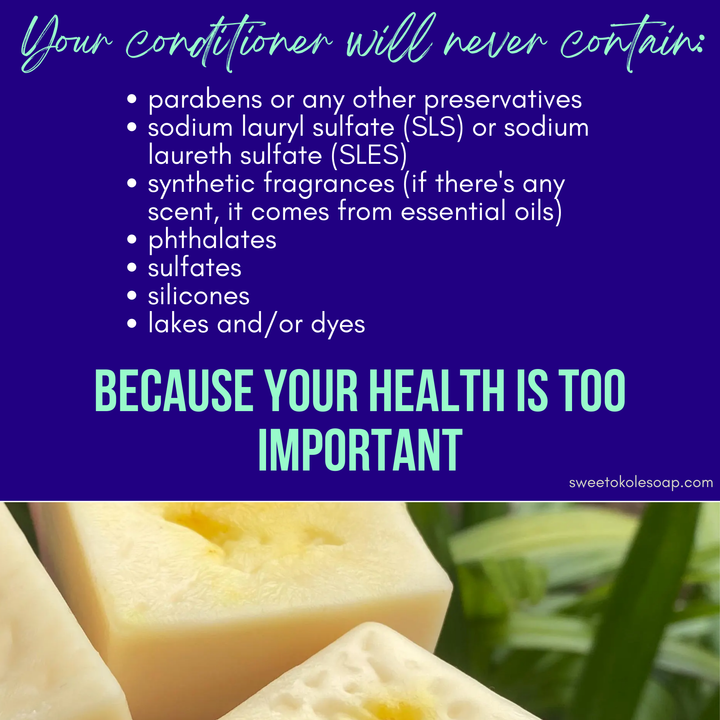 Essential Oil Conditioner Bar - Citrus Patchouli with Olena (Turmeric)