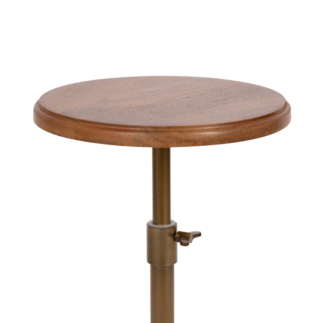 Engles Adjustable Wood Table and Plant Stand