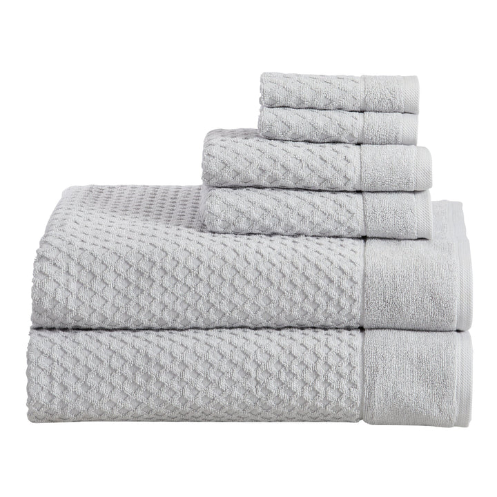 Cotton Diamond Waffle Weave Bath Towel Set - Grayson Collection