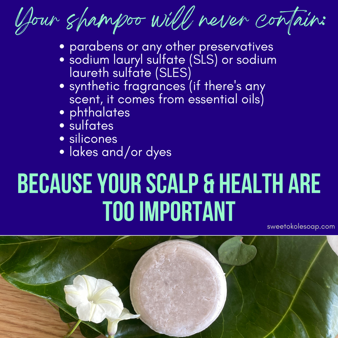 Natural Shampoo Bar Eucalyptus & Lime Essential Oils with Noni