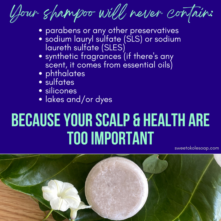 Natural Shampoo Bar Eucalyptus & Lime Essential Oils with Noni