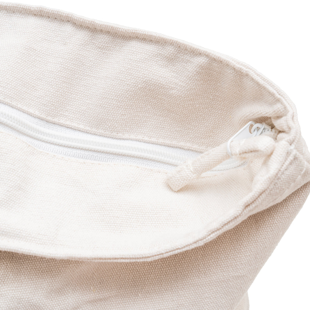 Extra Large Organic Zip Top Canvas Tote