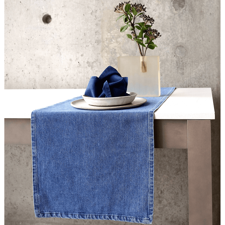 Minimal Denim Table Runner