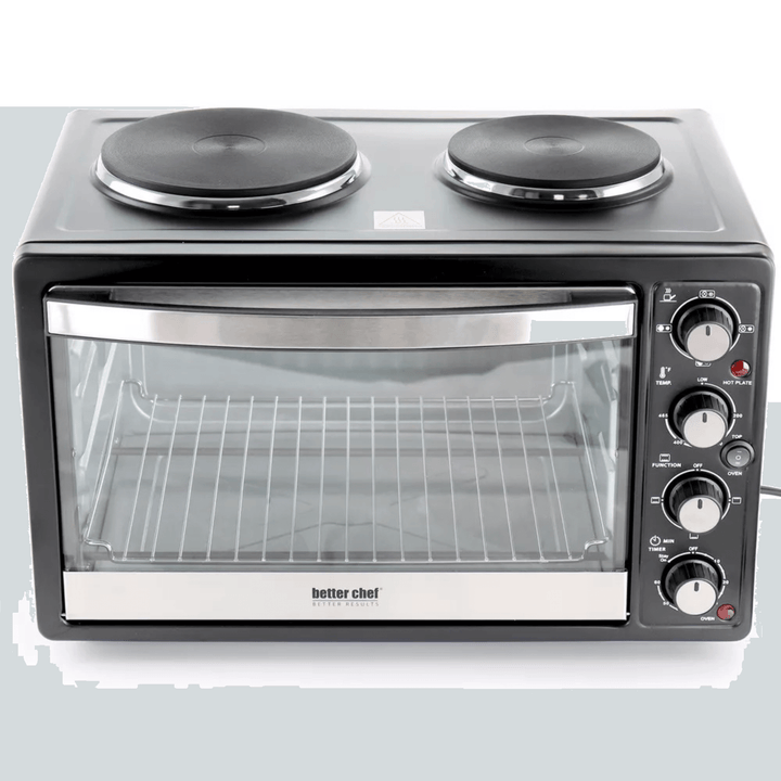 Better Chef Central XL Toaster Oven Broiler—Dual Solid Burners