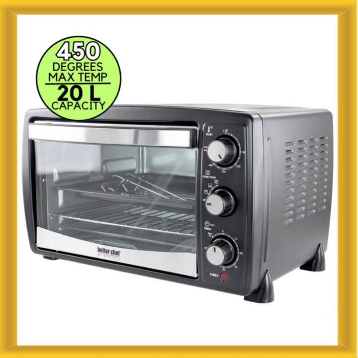 Better Chef 20‑Liter Toaster Oven Broiler—6‑Slice Capacity