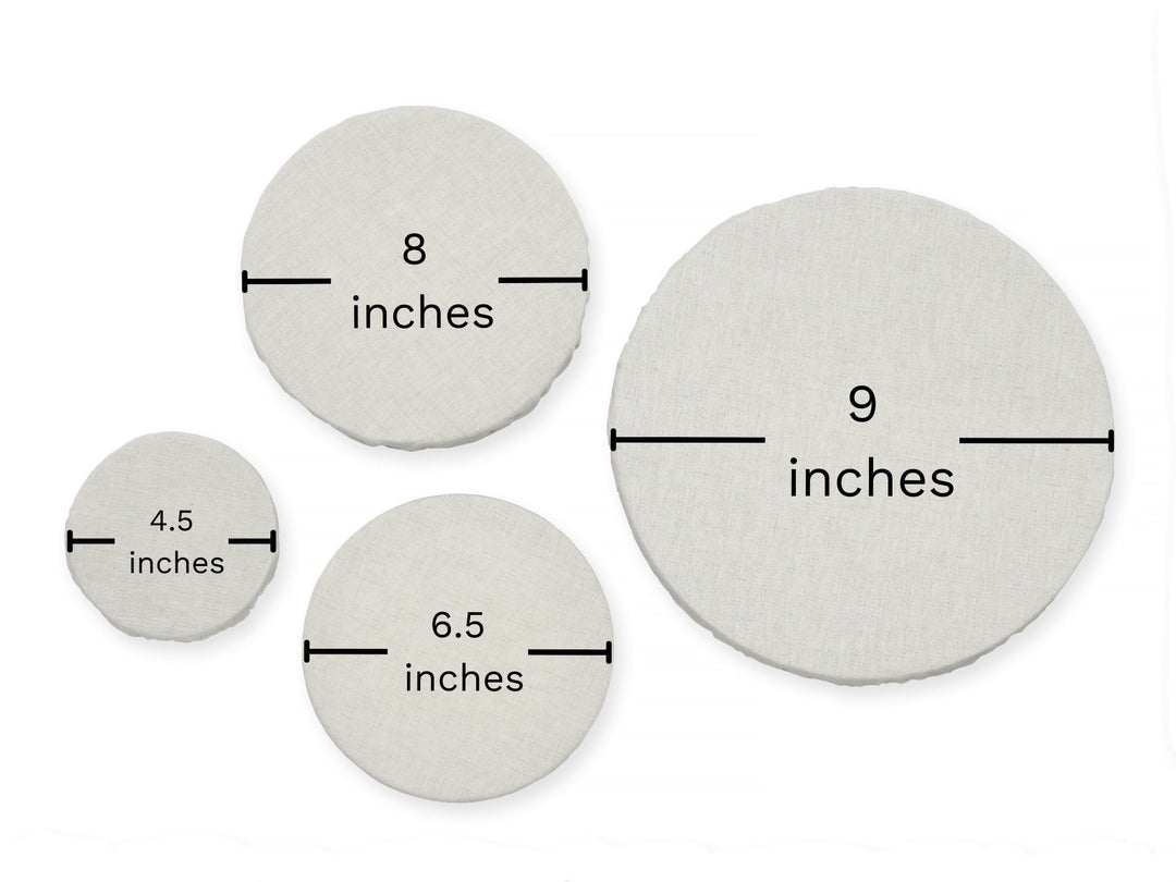 Reusable Organic Linen Bowl Covers (4-Pack)