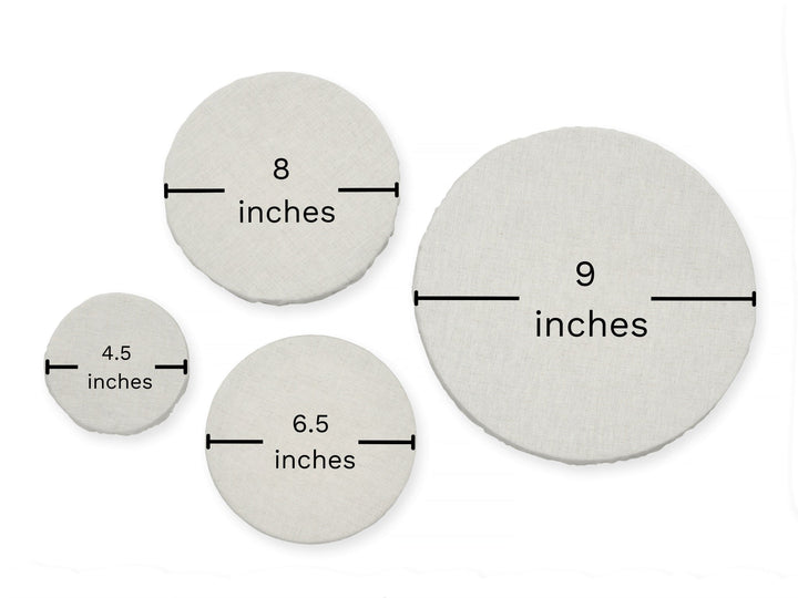 Reusable Organic Linen Bowl Covers (4-Pack)