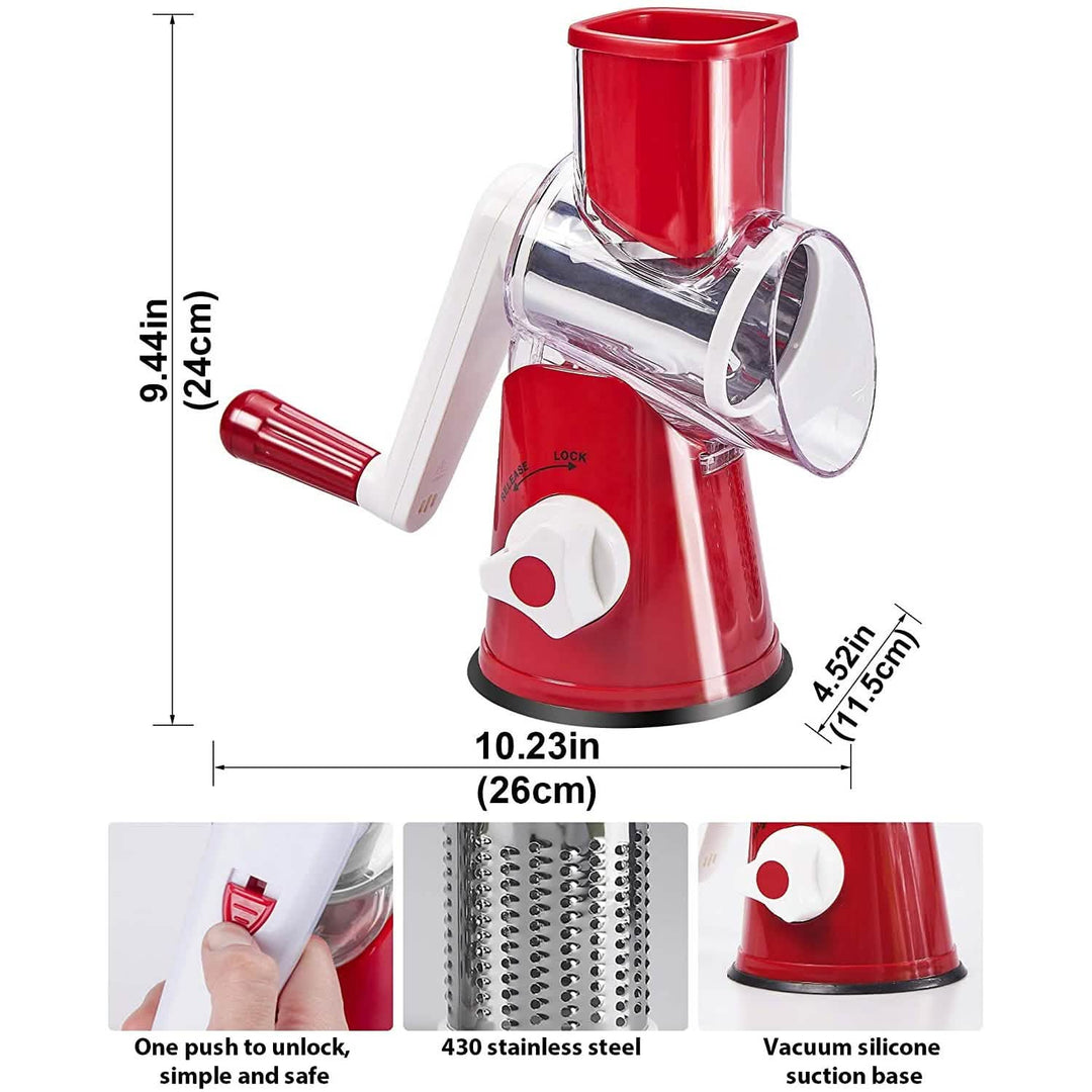 Rotary Cheese Grater with Handle