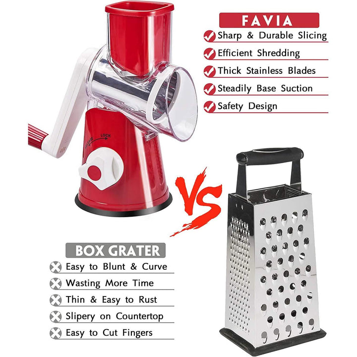 Rotary Cheese Grater with Handle