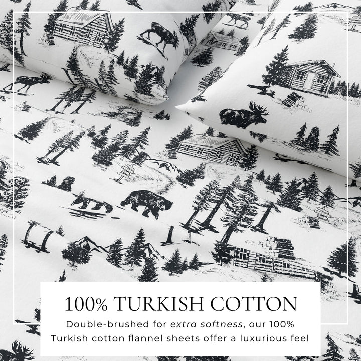 Turkish Cotton Flannel Sheet - Lakeview Collection
