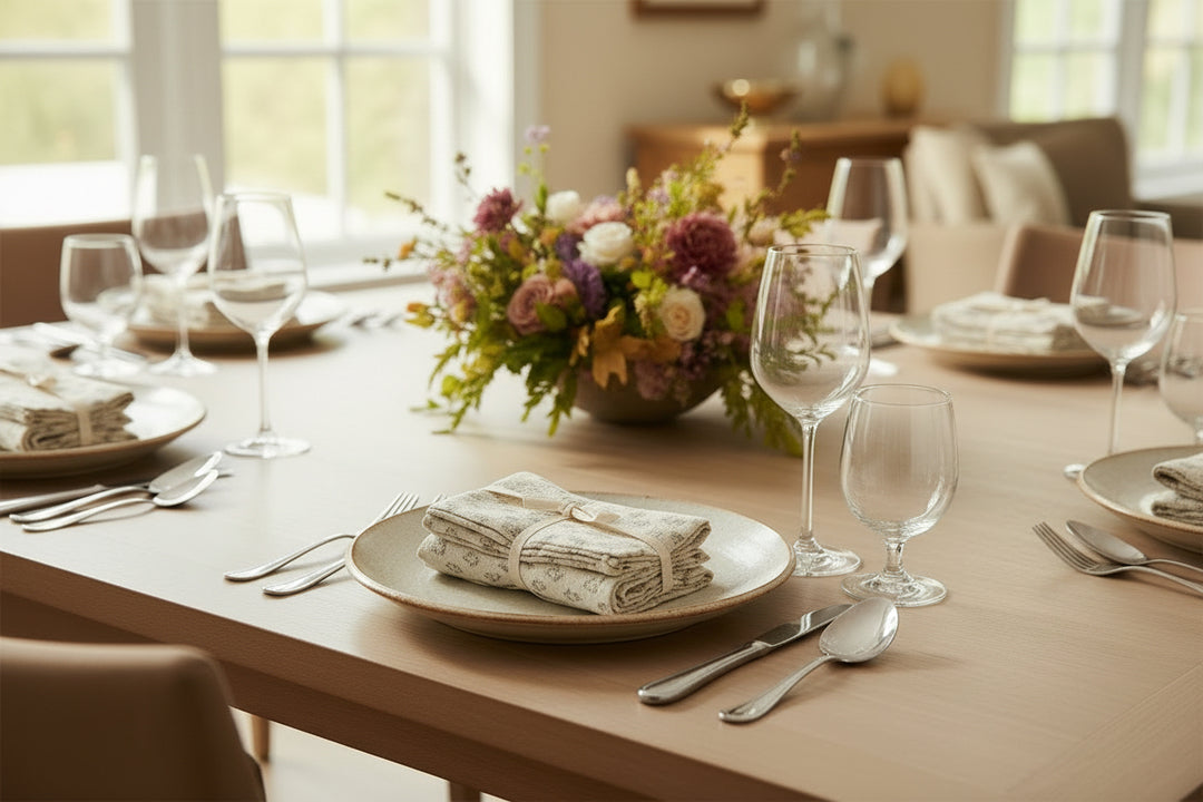 Floral Long-Staple Cotton Napkins (Set of 4)