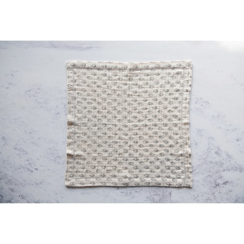 Floral Long-Staple Cotton Napkins (Set of 4)