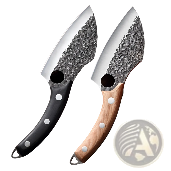Forged High Carbon Steel Outdoor Chef Knife with Sheath