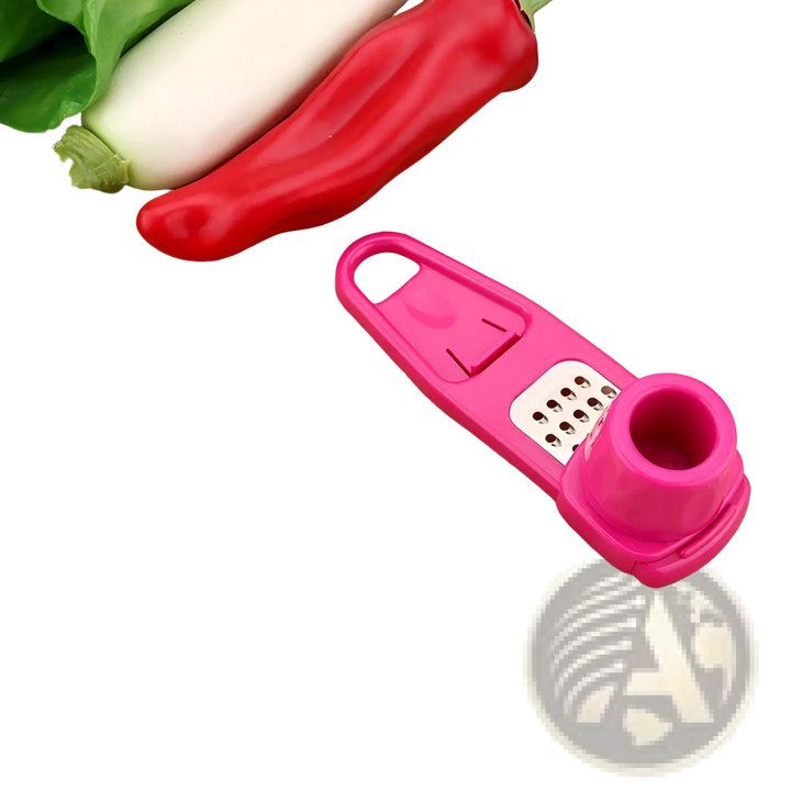 Garlic Press Grater Set Stainless Steel Mincer 2 Pack