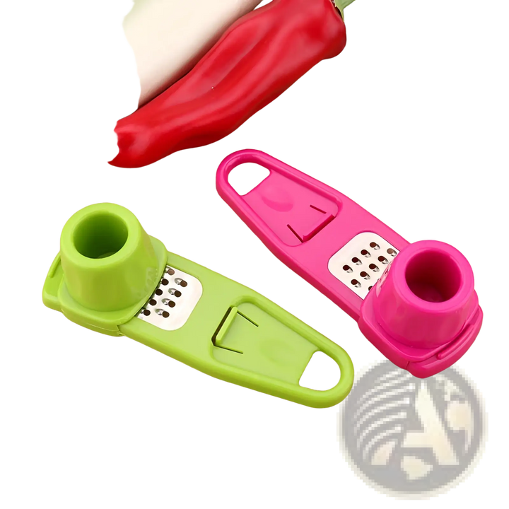 Garlic Press Grater Set Stainless Steel Mincer 2 Pack