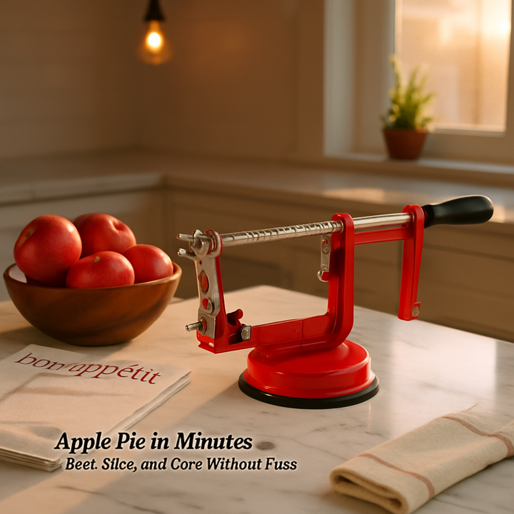 Apple Peeler Slicer Core with Suction Base 3 in 1