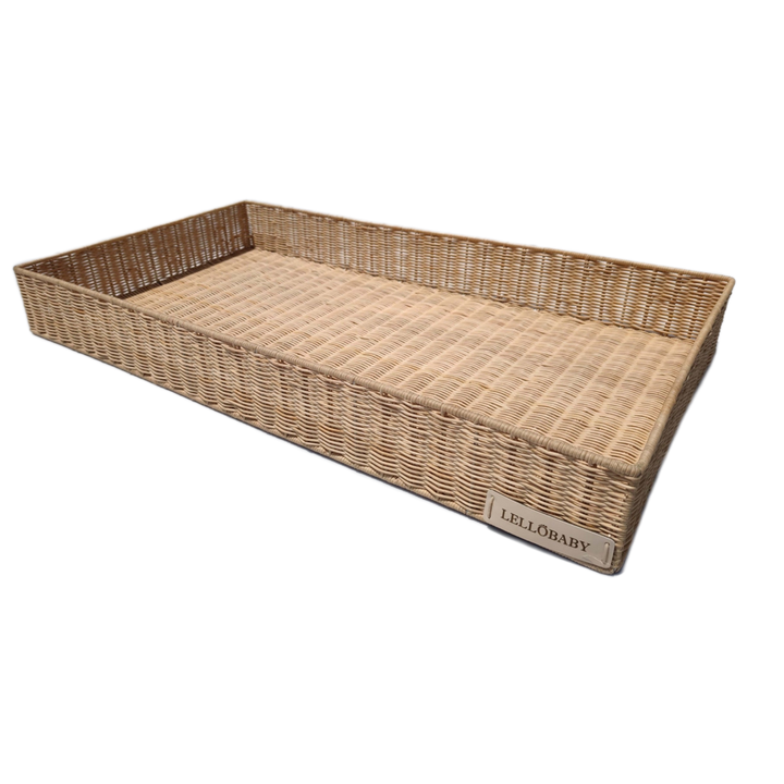 LELLOBABY™ X Hampton BABY-  Rattan Wicker Changing Tray Premier