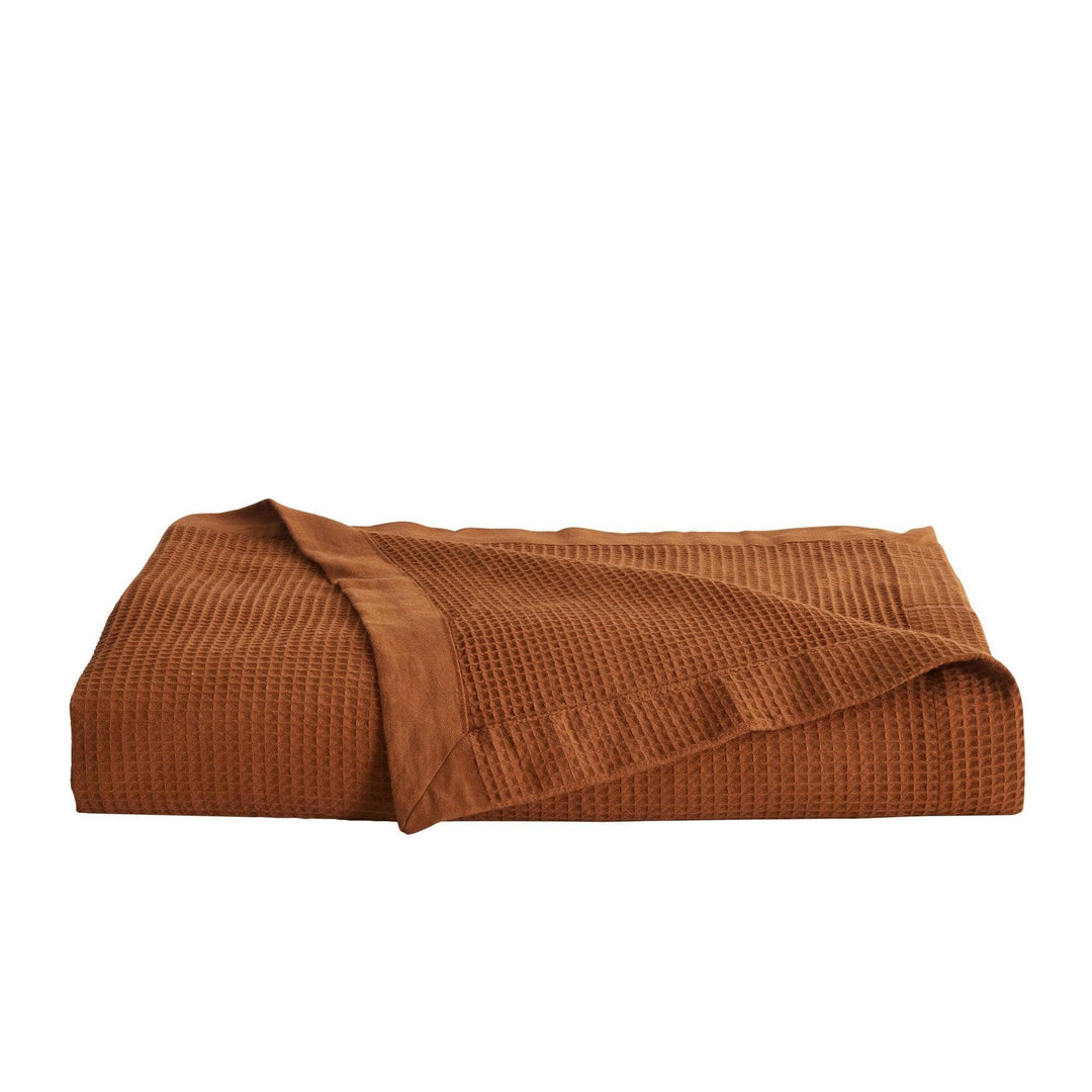 100% Cotton Small Waffle Weave Blanket - Hazel Collection