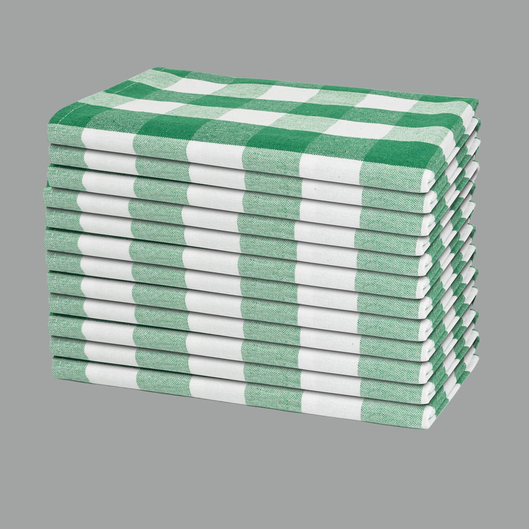 Plaid Dinner Napkins—100% Cotton (12 Pack)