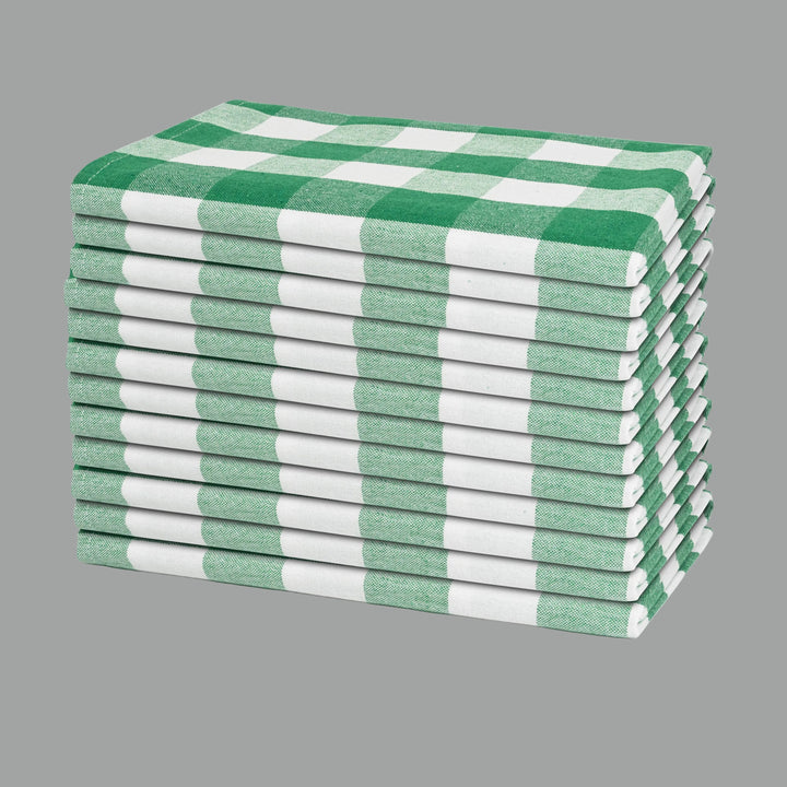 Plaid Dinner Napkins—100% Cotton (12 Pack)