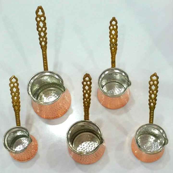 Copper Turkish Coffee Ibrik–Five Sizes