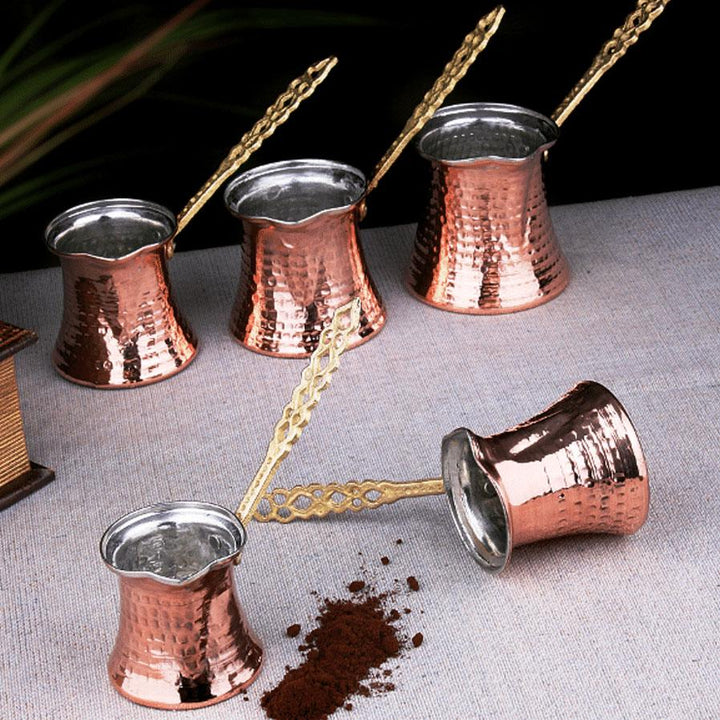 Copper Turkish Coffee Ibrik–Five Sizes
