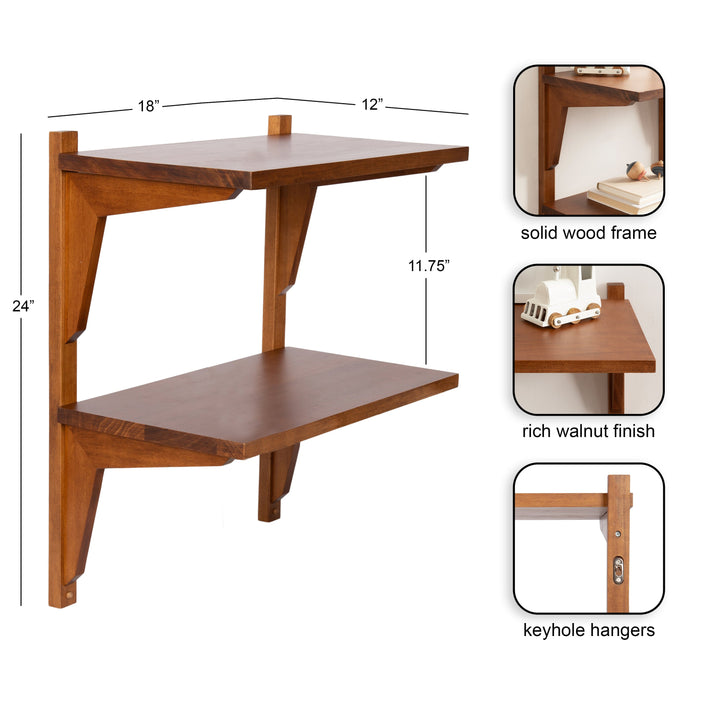 Meridien Wood Wall Shelf