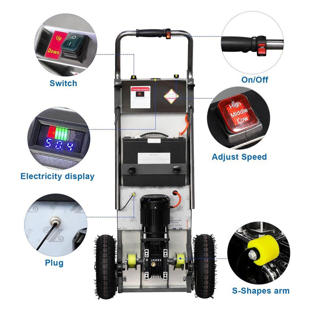 Heavy‑Duty Electric Stair Climber Dolly–880 lb Motorized Hand Truck