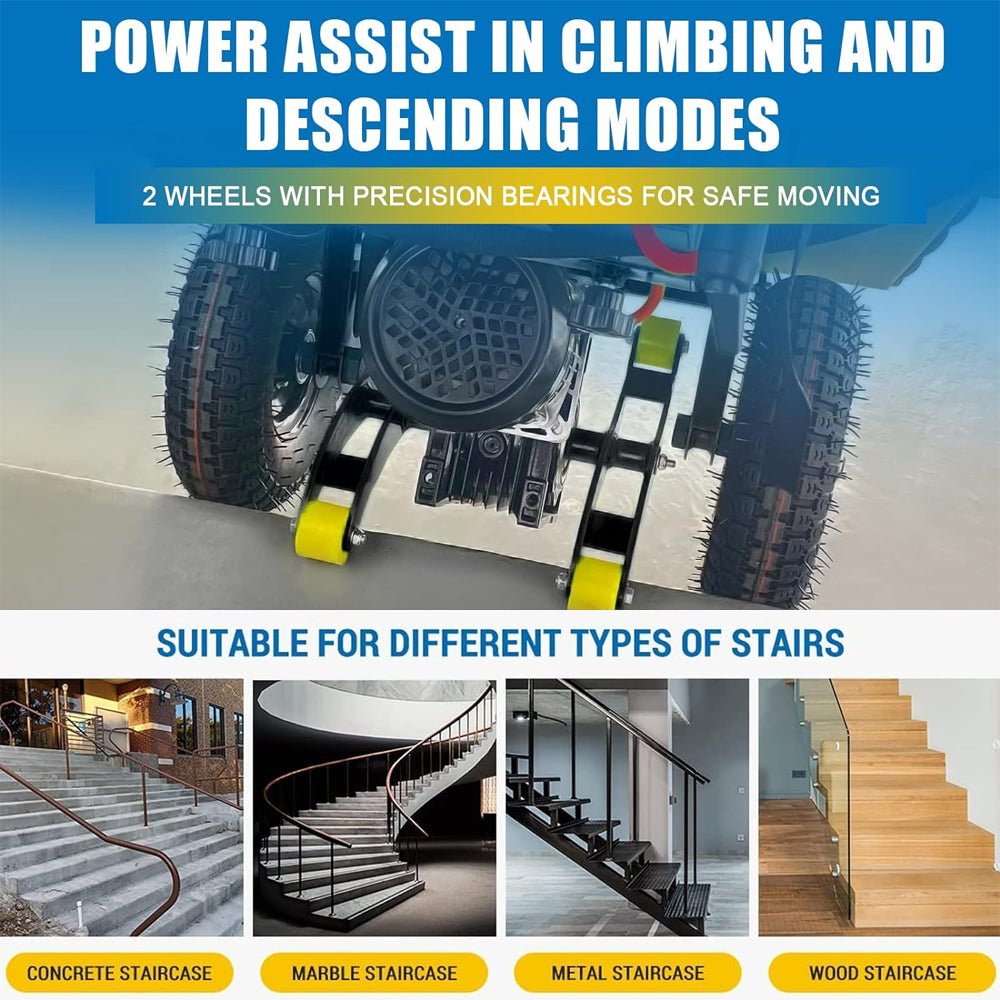 Heavy‑Duty Electric Stair Climber Dolly–880 lb Motorized Hand Truck