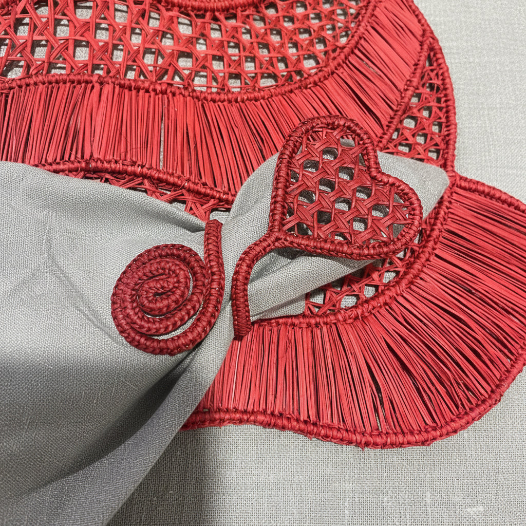 Heart of Caracol Handwoven Iraca Napkin Ring