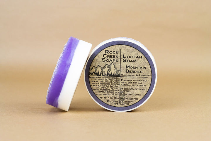 Loofah Soap | Mountain Berries — , [material], Rock Creek Soaps