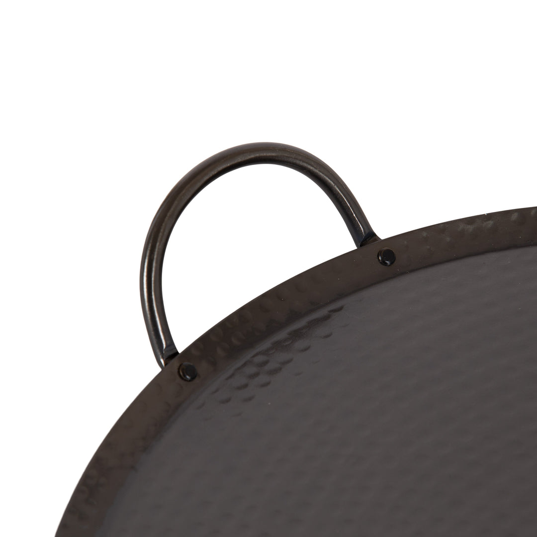 Sanzo Hammered Round Metal Tray